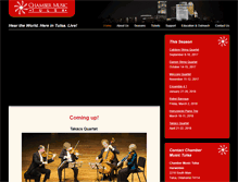 Tablet Screenshot of chambermusictulsa.org